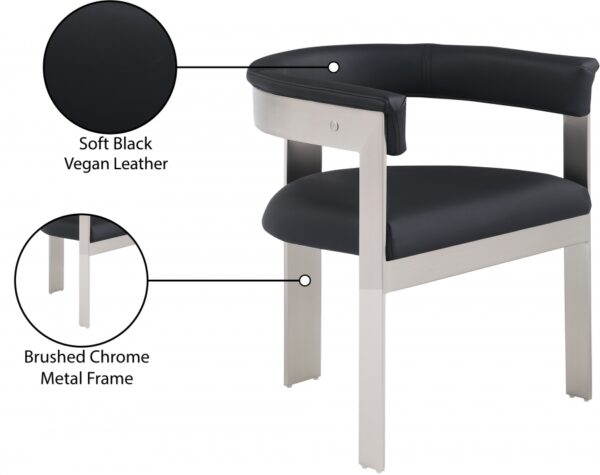 Romeo Vegan Leather Upholstered Dining Chair
