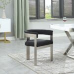 Romeo Boucle Fabric Upholstered Dining Chair