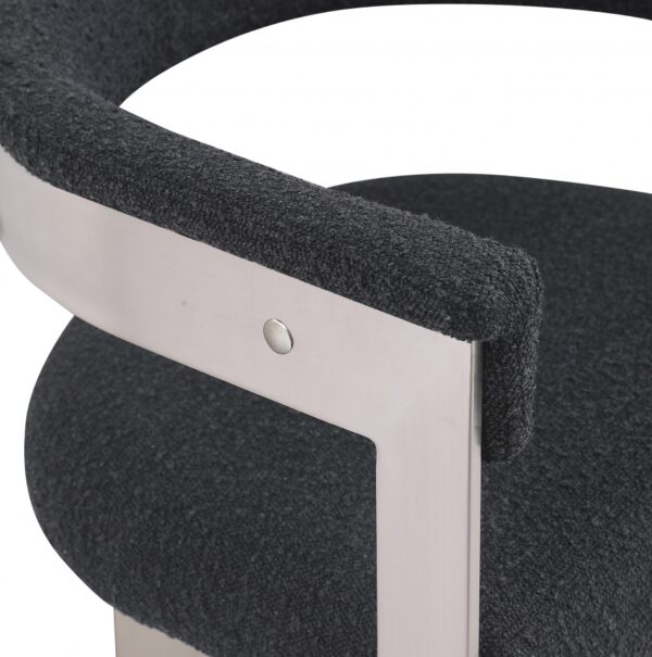 Romeo Boucle Fabric Upholstered Dining Chair
