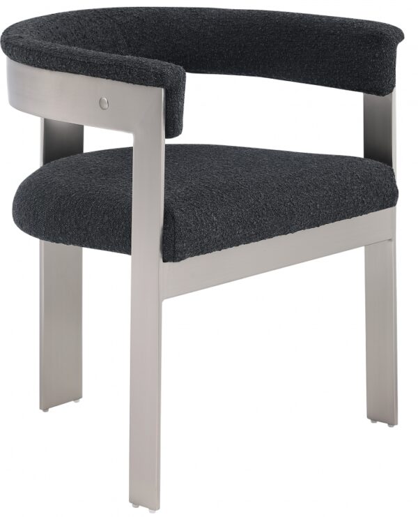 Romeo Boucle Fabric Upholstered Dining Chair