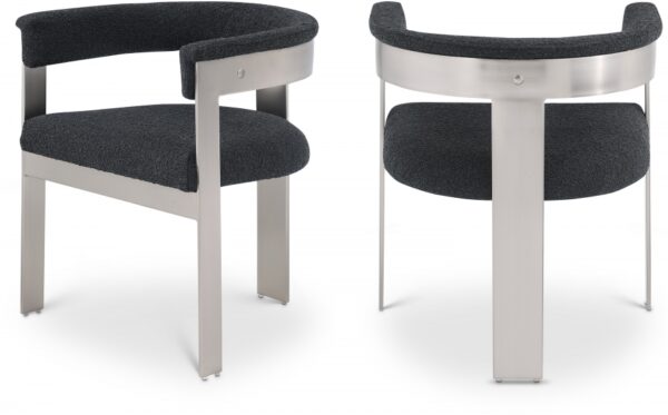 Romeo Boucle Fabric Upholstered Dining Chair