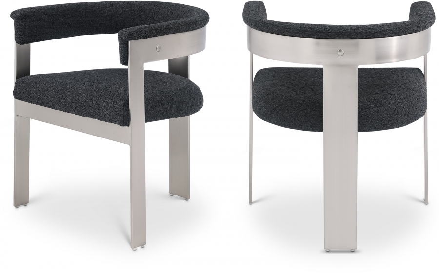 Romeo Boucle Fabric Upholstered Dining Chair