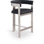 Romeo Vegan Leather Upholstered Counter Stool