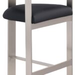 Romeo Vegan Leather Upholstered Counter Stool