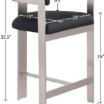 Romeo Vegan Leather Upholstered Counter Stool