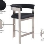 Romeo Vegan Leather Upholstered Counter Stool