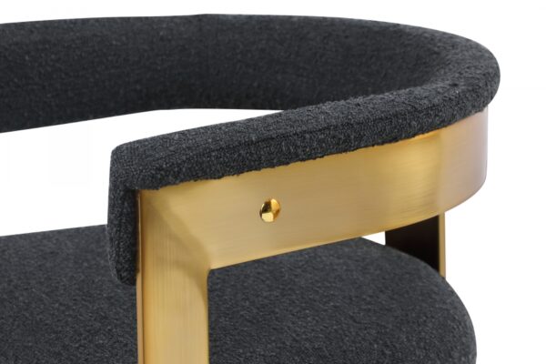Romeo Boucle Fabric Upholstered Dining Chair