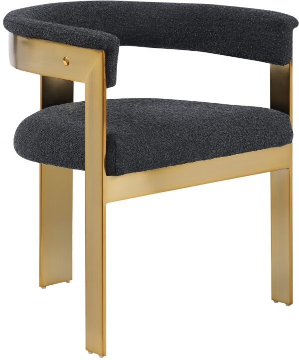 Romeo Boucle Fabric Upholstered Dining Chair