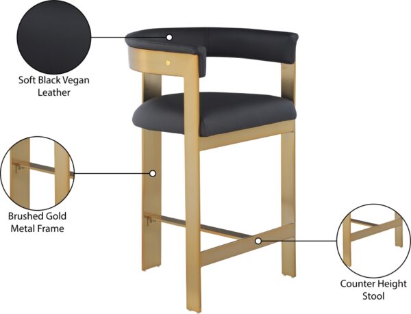 Romeo Vegan Leather Upholstered Bar / Counter Stools