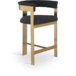 Romeo Boucle Fabric Upholstered Bar / Counter Stools