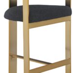 Romeo Boucle Fabric Upholstered Bar / Counter Stools