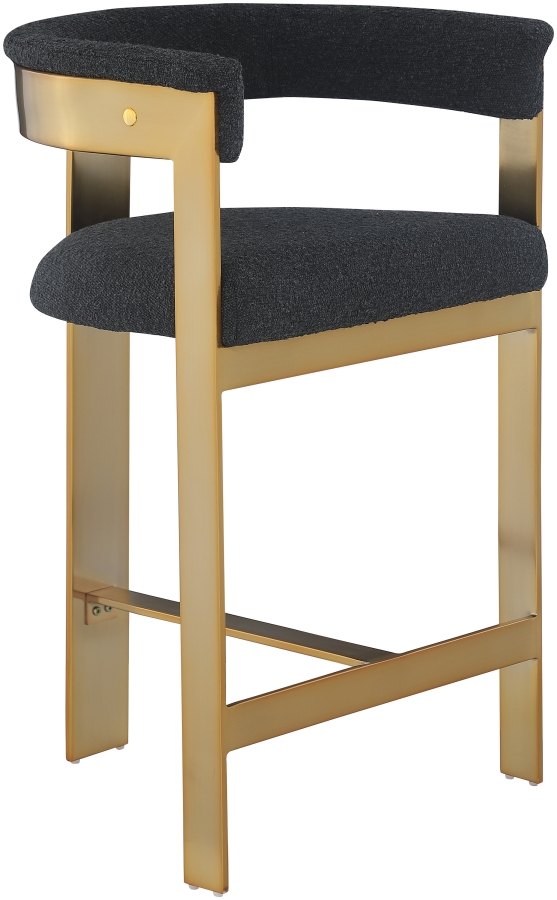 Romeo Boucle Fabric Upholstered Bar / Counter Stools