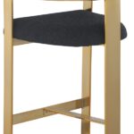 Romeo Boucle Fabric Upholstered Bar / Counter Stools
