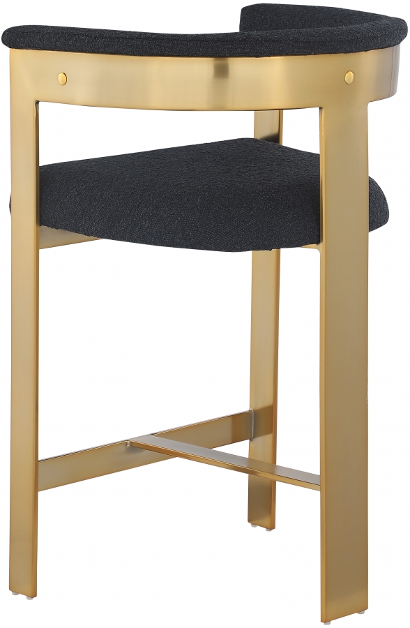 Romeo Boucle Fabric Upholstered Bar / Counter Stools