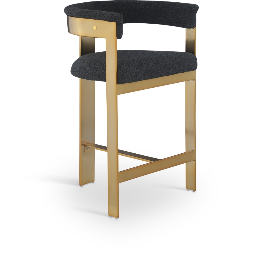Romeo Boucle Fabric Upholstered Bar / Counter Stools