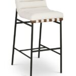 Burke Vegan Leather Upholstered Bar Stools