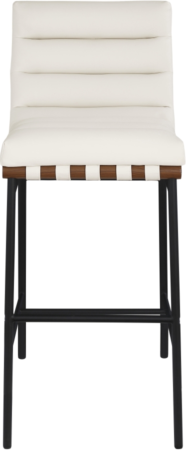 Burke Vegan Leather Upholstered Bar Stools