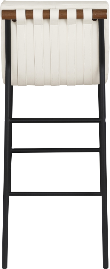Burke Vegan Leather Upholstered Bar Stools