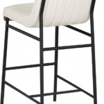 Burke Vegan Leather Upholstered Bar Stools