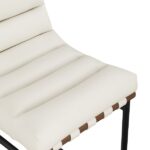Burke Vegan Leather Upholstered Bar Stools