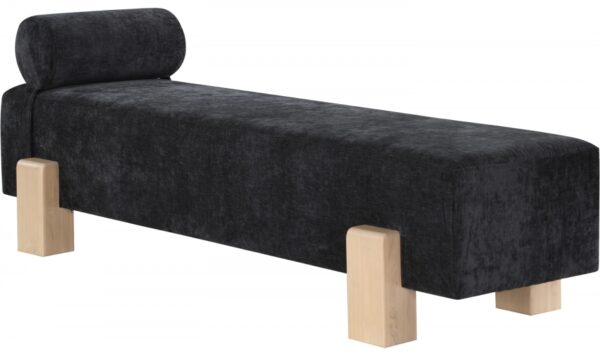 Edison Chenille Fabric Upholstered Bench