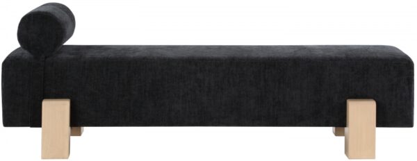 Edison Chenille Fabric Upholstered Bench