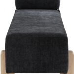 Edison Chenille Fabric Upholstered Bench