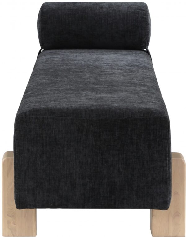 Edison Chenille Fabric Upholstered Bench