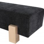 Edison Chenille Fabric Upholstered Bench