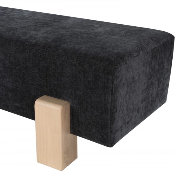 Edison Chenille Fabric Upholstered Bench