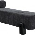 Edison Chenille Fabric Upholstered Bench