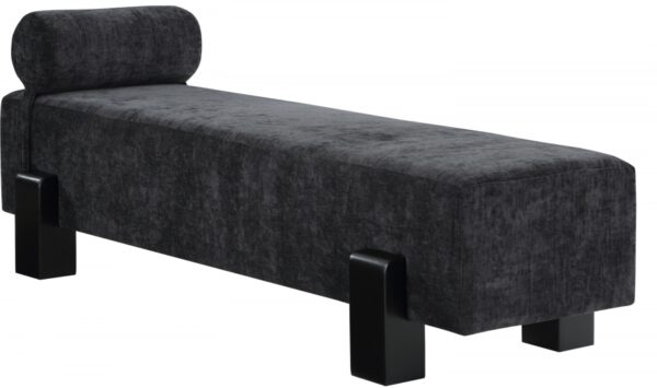 Edison Chenille Fabric Upholstered Bench