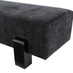 Edison Chenille Fabric Upholstered Bench