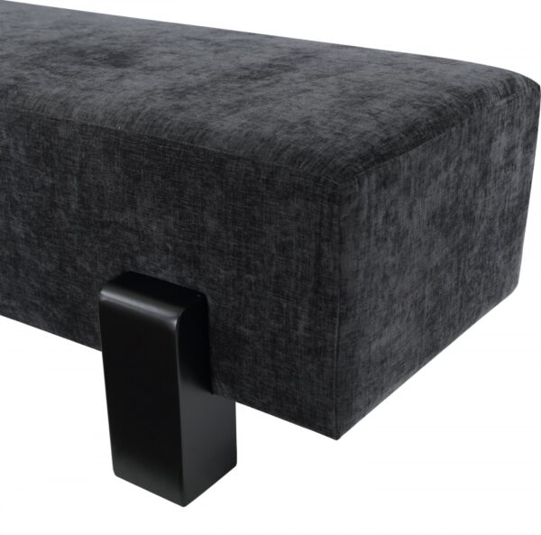 Edison Chenille Fabric Upholstered Bench