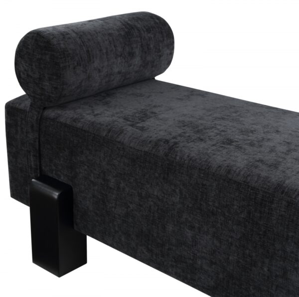 Edison Chenille Fabric Upholstered Bench