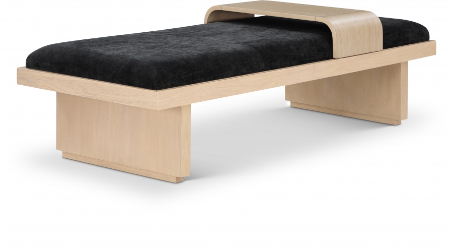 Arlington Chenille Fabric Upholstered Bench