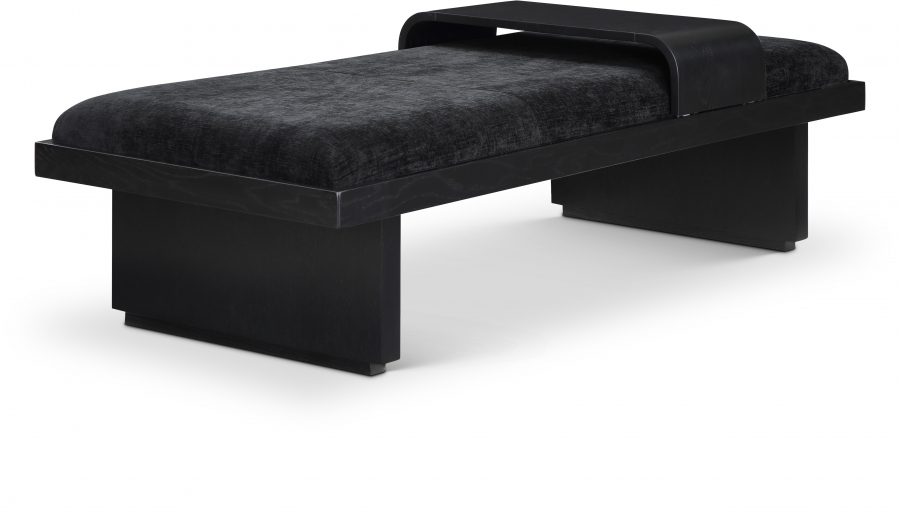 Arlington Chenille Fabric Upholstered Bench