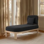 Maybourne Boucle Fabric Upholstered Chaise