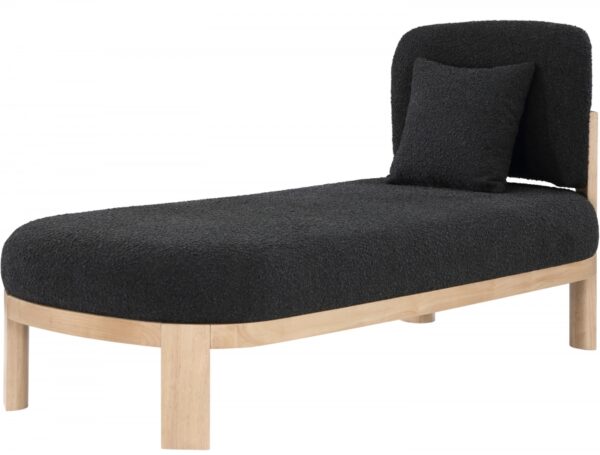 Maybourne Boucle Fabric Upholstered Chaise