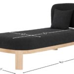 Maybourne Boucle Fabric Upholstered Chaise