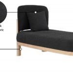 Maybourne Boucle Fabric Upholstered Chaise