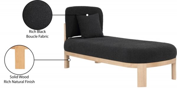 Maybourne Boucle Fabric Upholstered Chaise