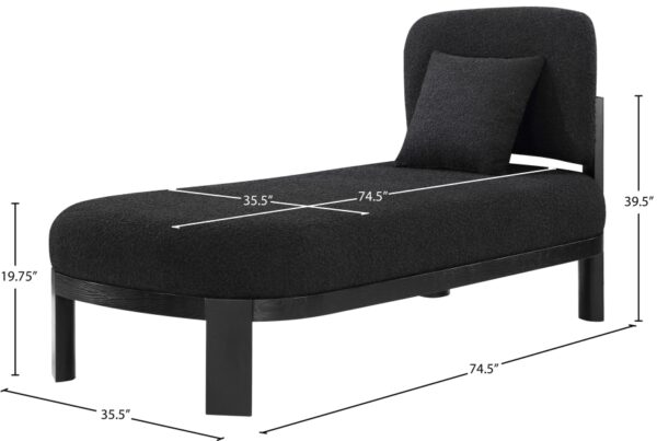 Maybourne Boucle Fabric Upholstered Chaise
