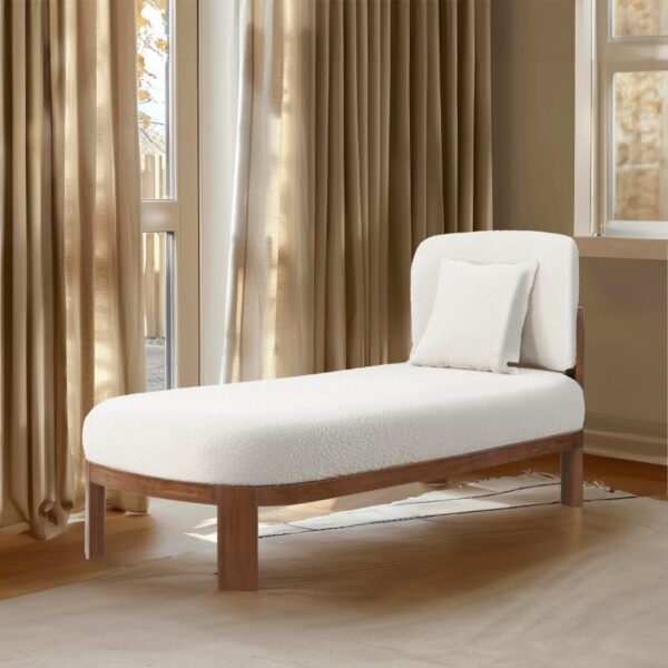 Maybourne Boucle Fabric Upholstered Chaise
