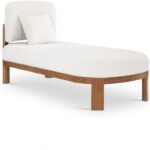 Maybourne Boucle Fabric Upholstered Chaise