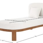 Maybourne Boucle Fabric Upholstered Chaise