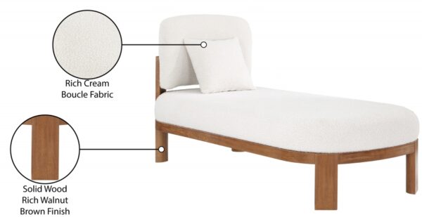 Maybourne Boucle Fabric Upholstered Chaise