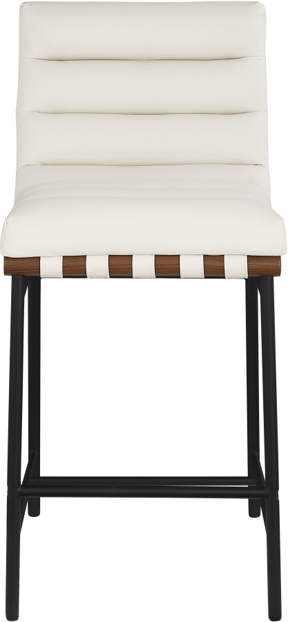 Burke Vegan Leather Upholstered Counter Stools