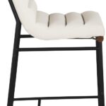 Burke Vegan Leather Upholstered Counter Stools