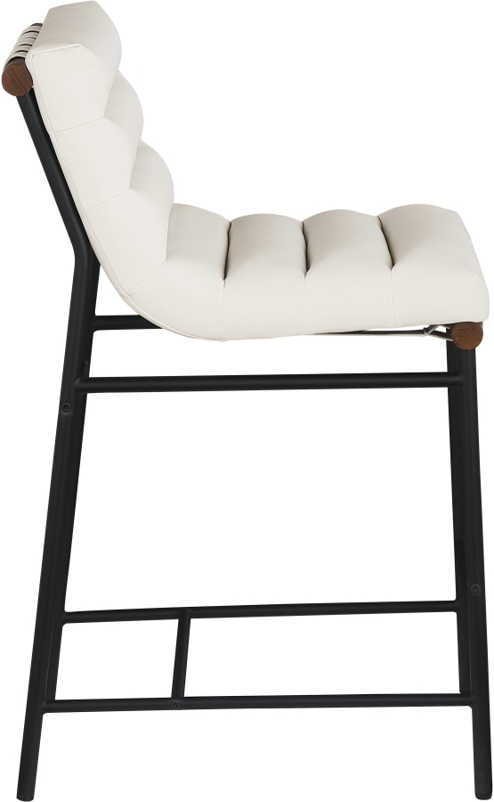 Burke Vegan Leather Upholstered Counter Stools